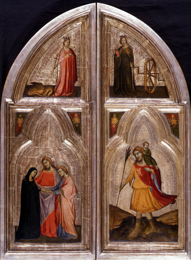 Exterior of the triptych shutters - Taddeo Gaddi