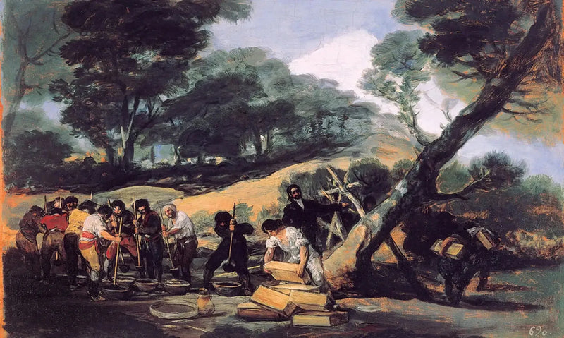 Production of Powder in the Sierra de Tardienta - Francisco de Goya