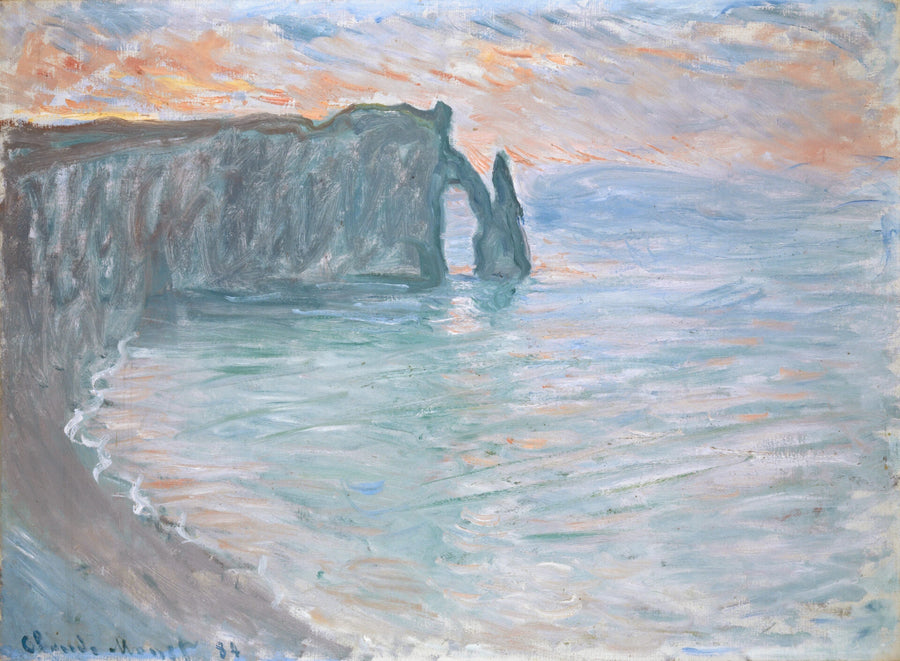The Cliff of Aval with the Door and the Needle - Claude Monet