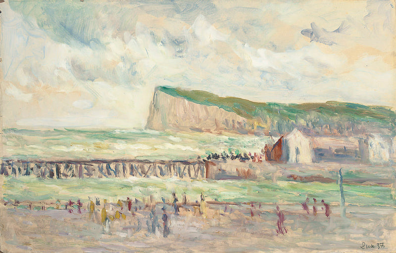Sea cliff near Le Tréport - Maximilien Luce