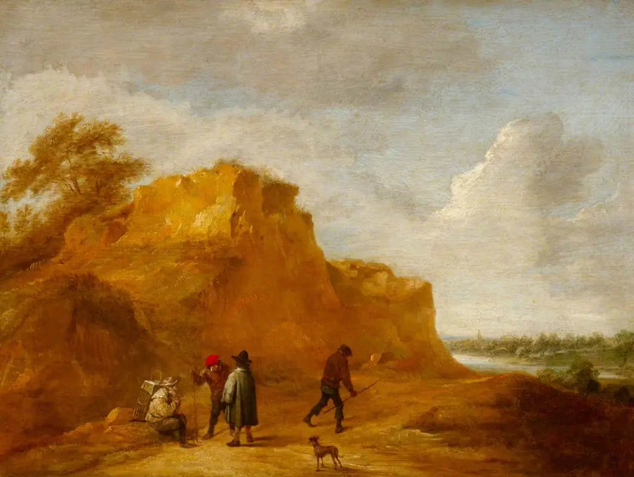 Sandy Cliffs and Characters - David Teniers the Younger