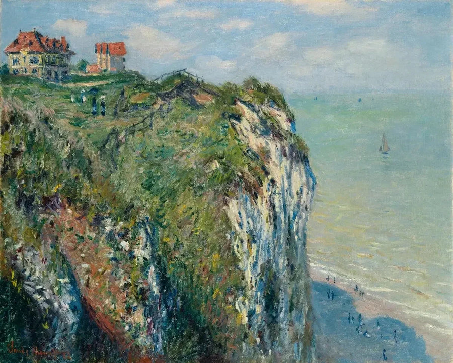 The Cliff at Dieppe - Claude Monet