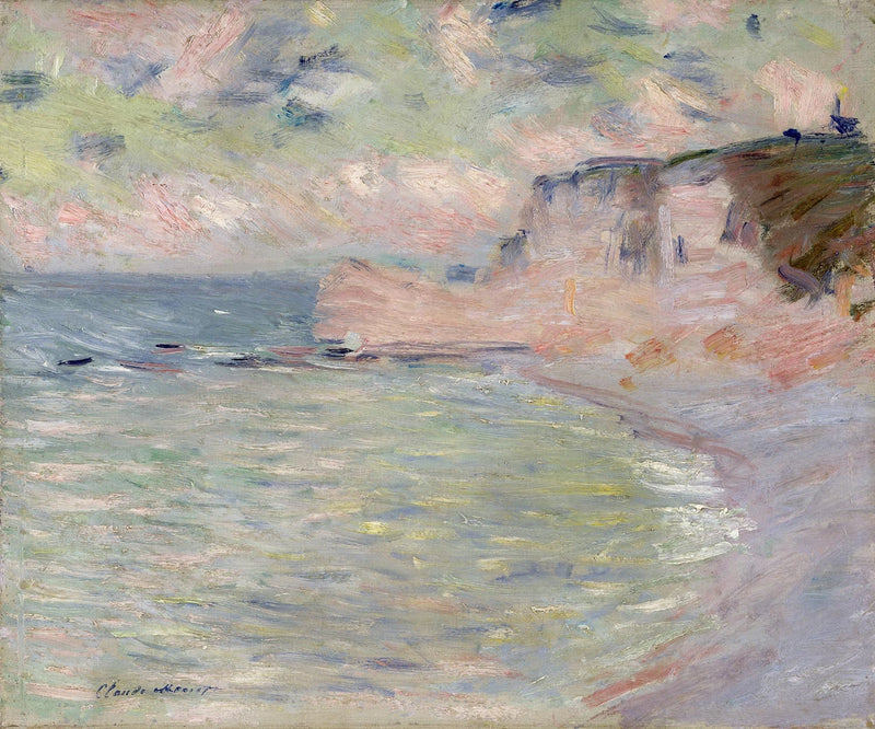 Cliff and Porte d'Amont, morning effect W1011 - Claude Monet