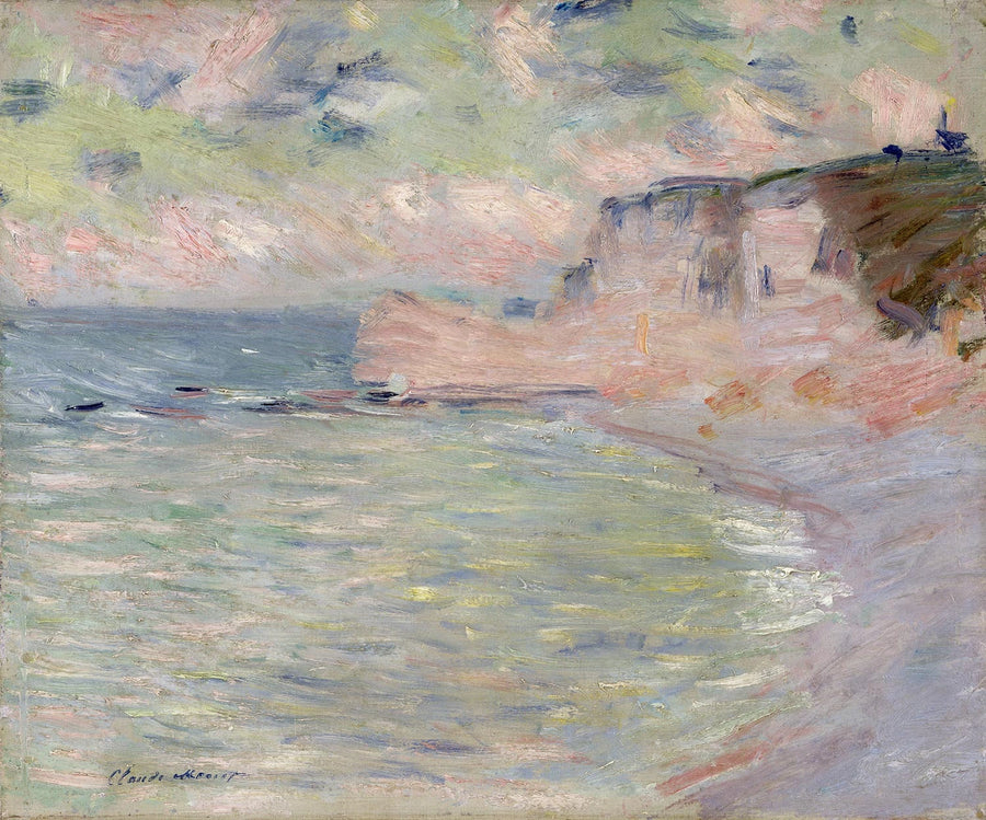 Cliff and Porte d'Amont, morning effect W1011 - Claude Monet