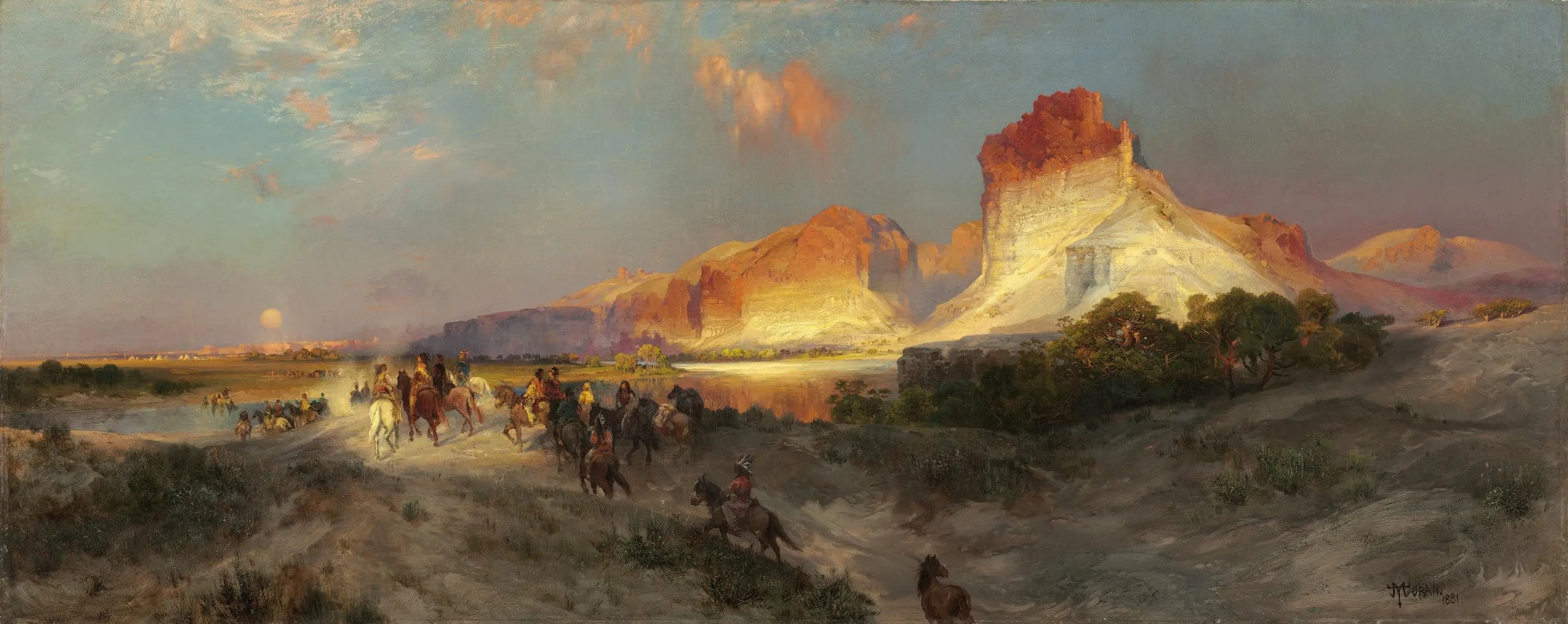 Falaises de Green River Wyoming - Thomas Moran - Alpha Reproduction