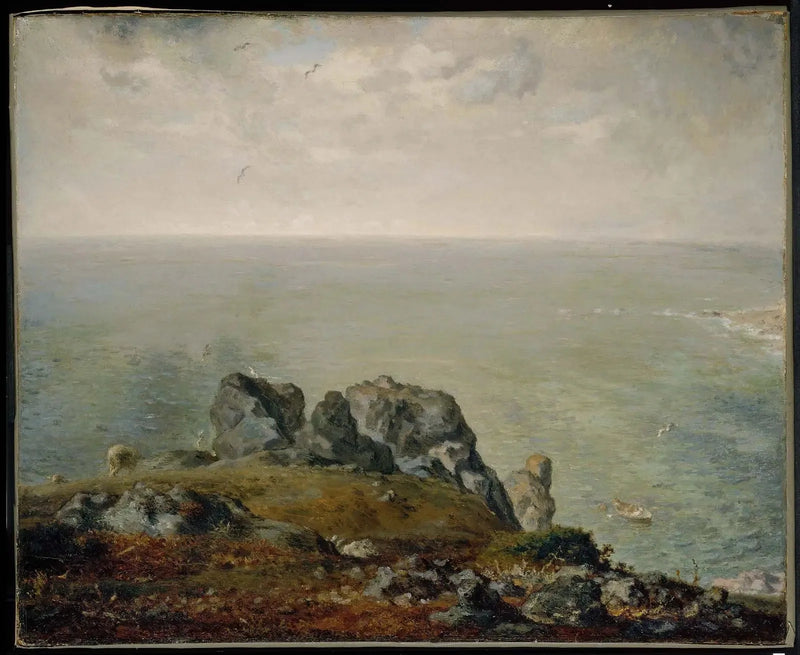 Cliffs of Gruchy - Jean-François Millet