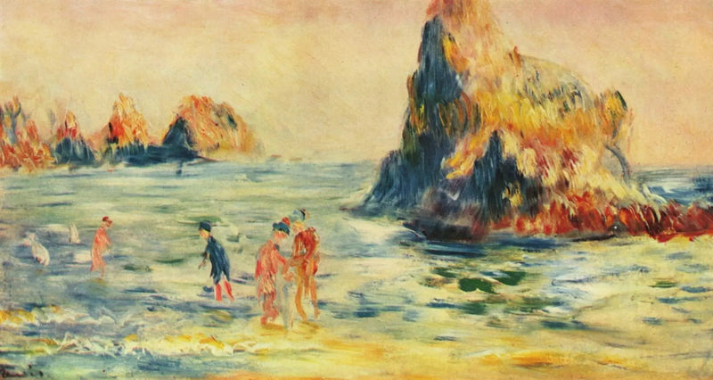 Cliffs of Guernsey - Pierre-Auguste Renoir