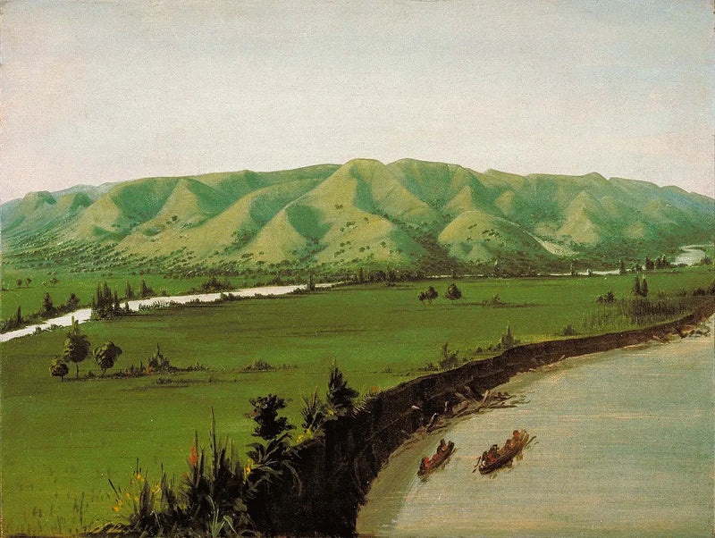 Nishnabottana Cliffs, 1,070 miles above Saint-Louis - George Catlin