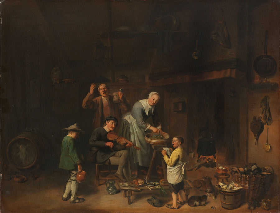 Famille d'agriculteurs qui chante - Pieter Duyfhuysen