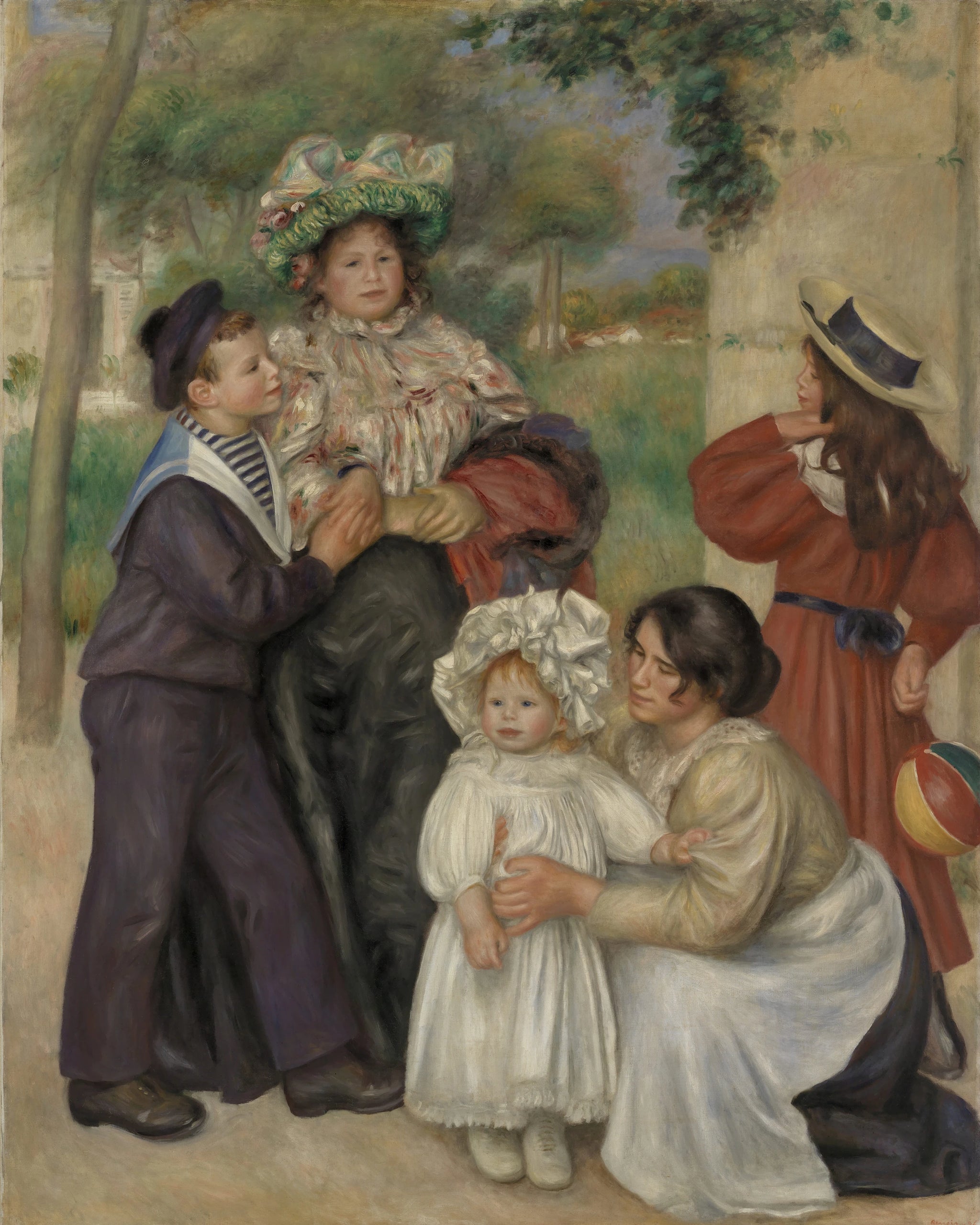 La Famille de l’artiste, Renoir 1896 – reproduction peinture à l’huile sur toile