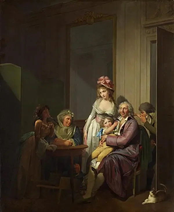 Family in an Interior - Louis-Léopold Boilly