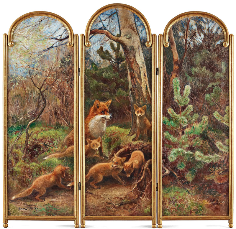 The Fox Family - Bruno Liljefors