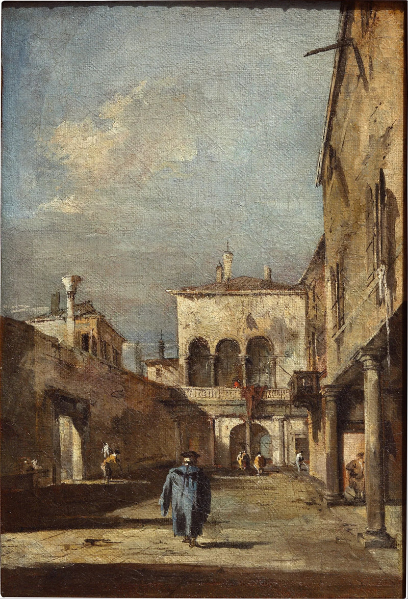Architectural Fantasy with a Courtyard - Francesco Guardi