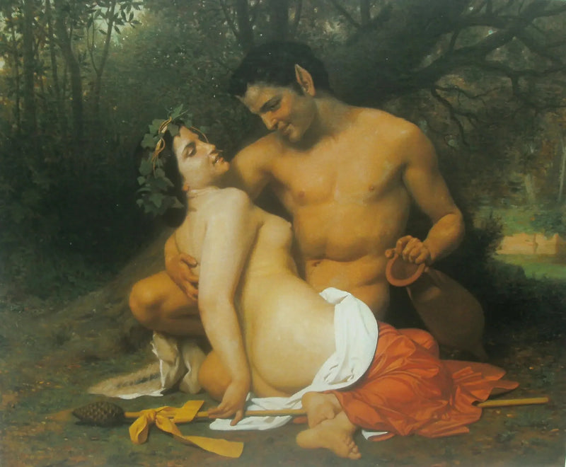 Faun and Bacchante - Bouguereau