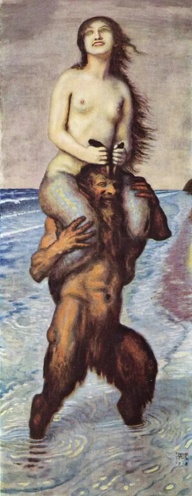 Fauna and Mermaid - Franz von Stuck