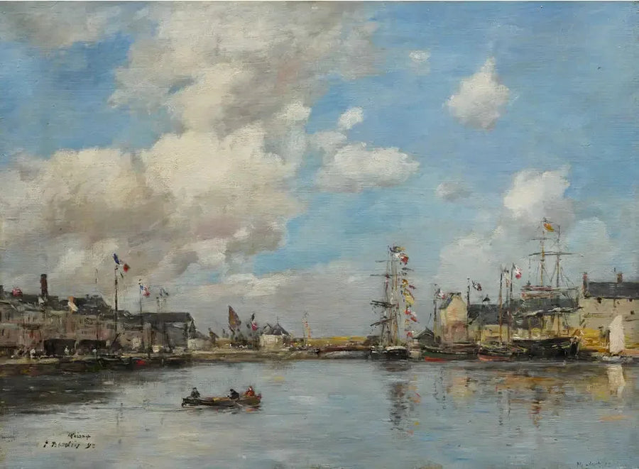 Fécamp, the Basin - Eugène Boudin
