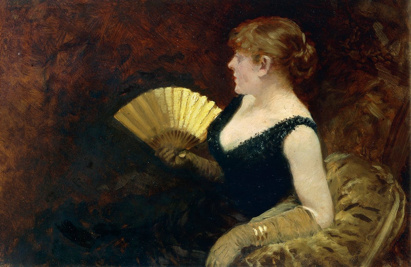 Woman with a Fan - Giuseppe De Nittis