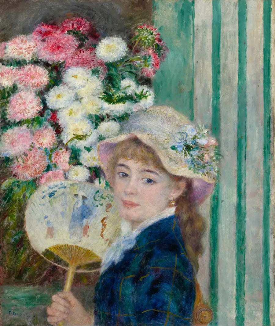 Woman with a Fan - Pierre-Auguste Renoir