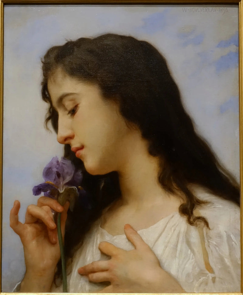 Woman with Iris - Bouguereau