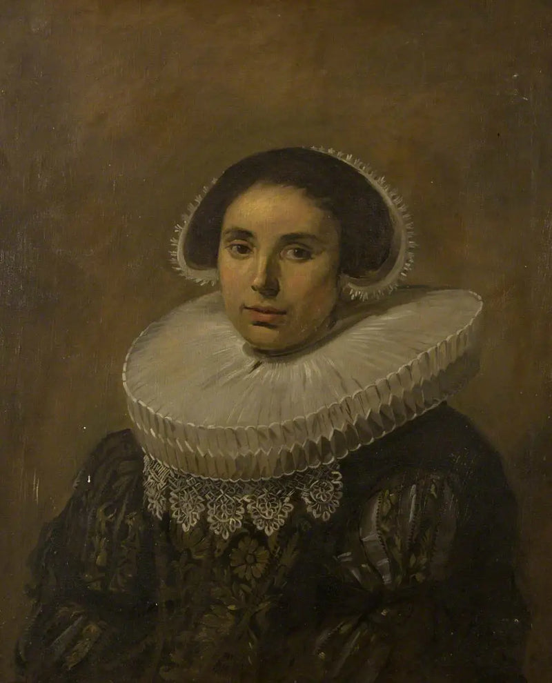 Woman with a ruff (perhaps Sara Wolphaerts van Diemen) - Frans Hals