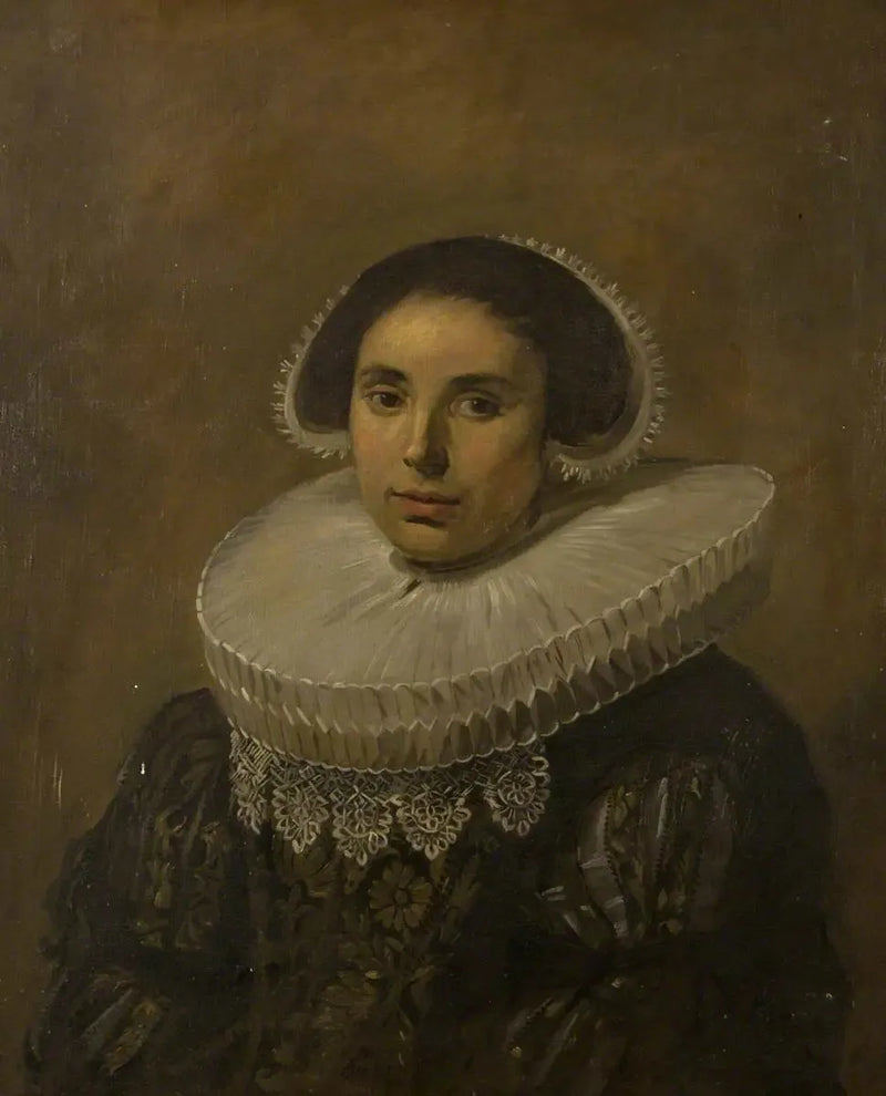 Woman with a ruff (perhaps Sara Wolphaerts van Diemen) - Frans Hals