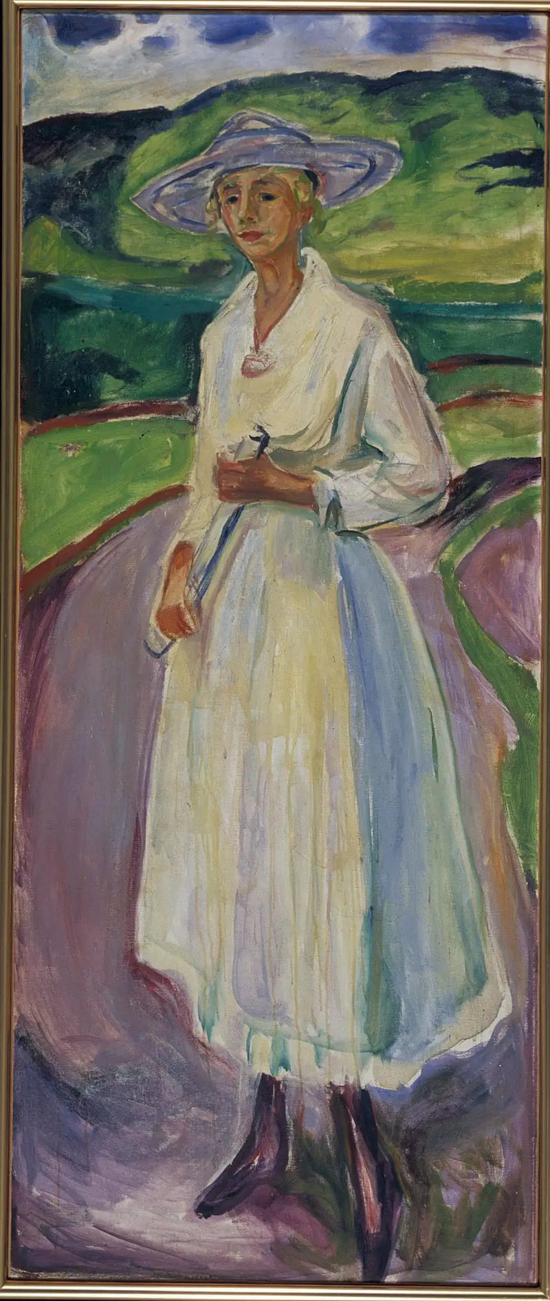 Woman in a White Dress - Edvard Munch