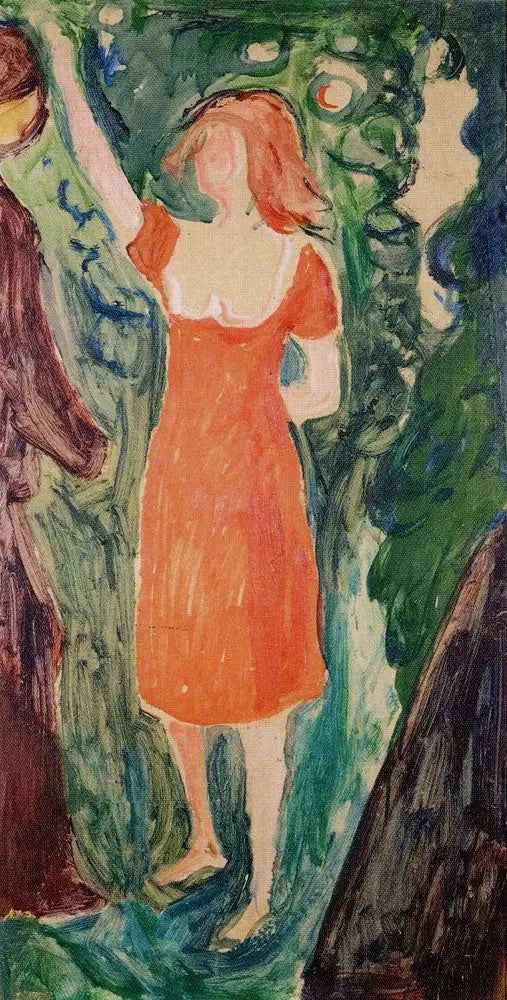 Woman in a Red Dress - Edvard Munch