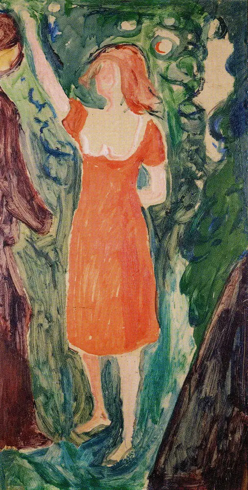 Woman in a Red Dress - Edvard Munch