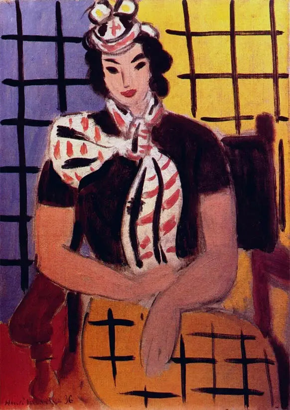 Woman with a Scottish Scarf - Henri Matisse