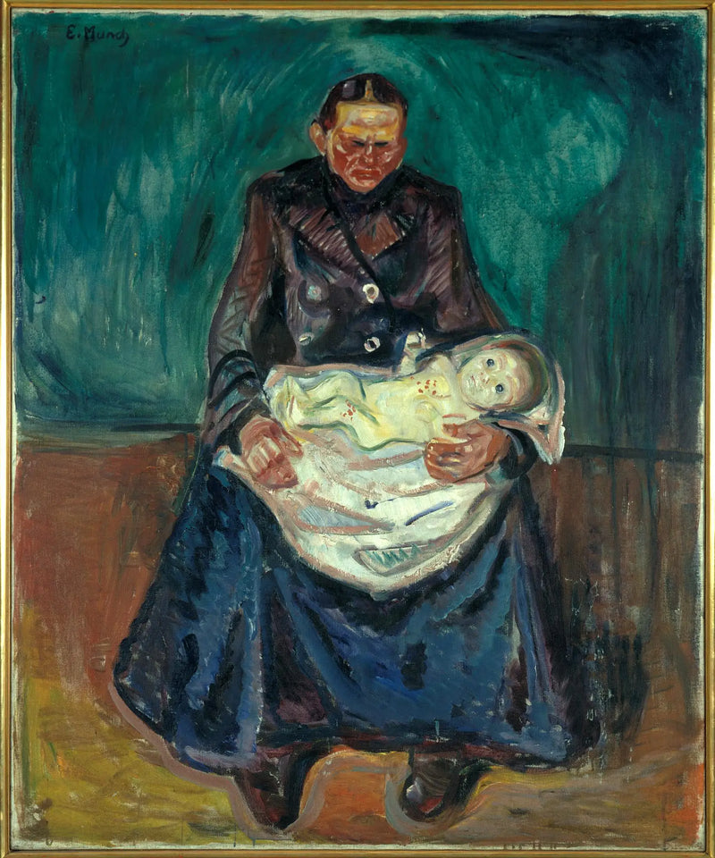 Woman with Sick Child. Heritage - Edvard Munch