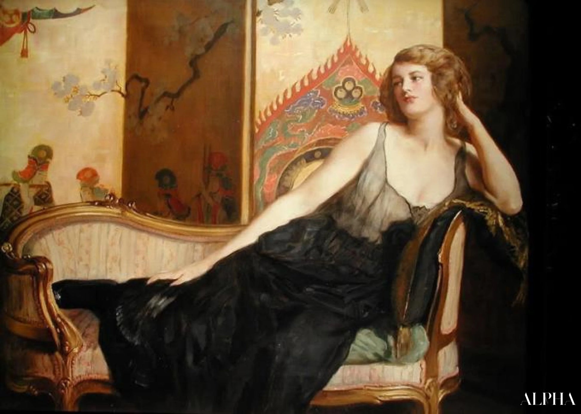 Reclining Woman - John Collier Reproductions of Paintings in Oil