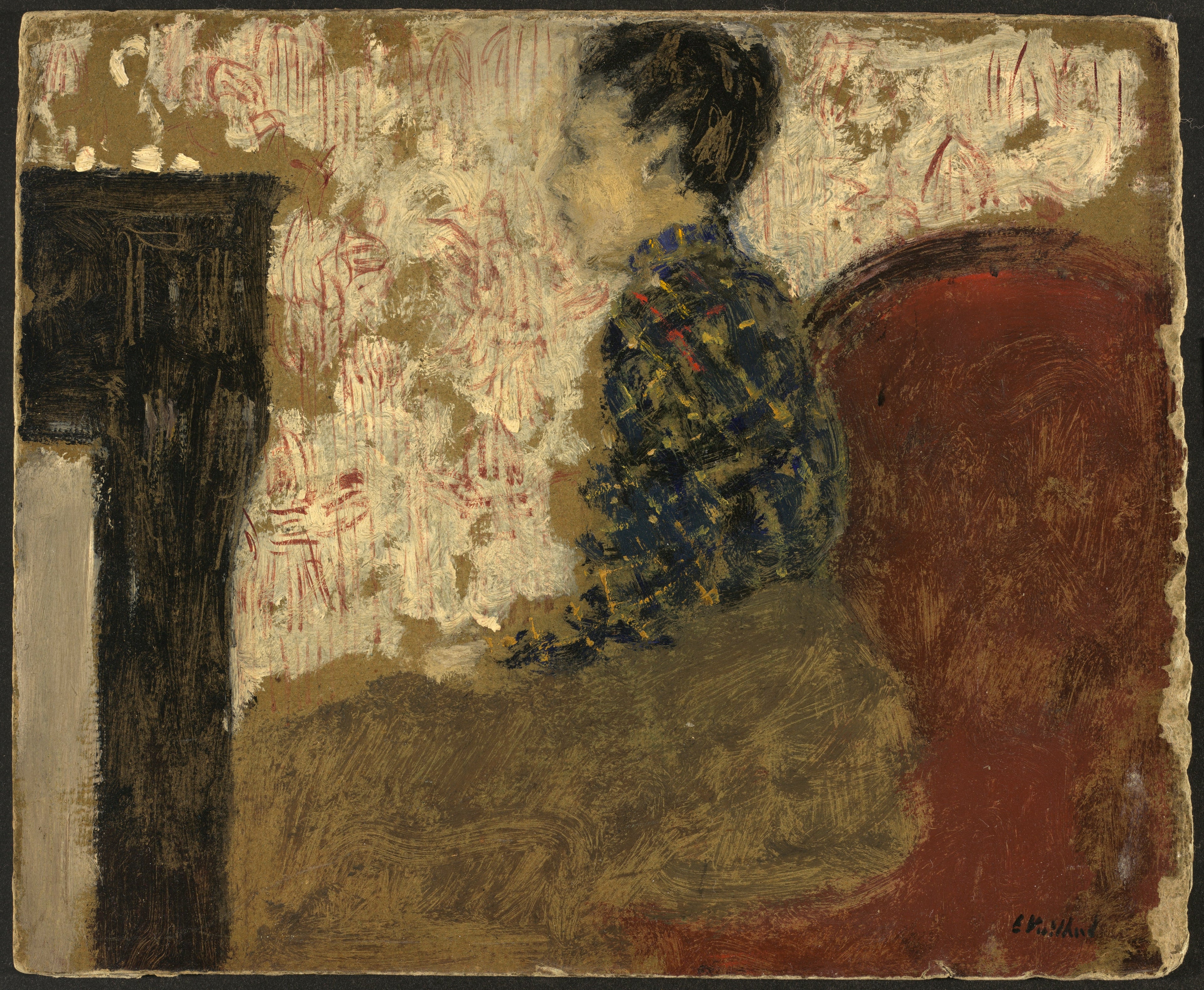 Femme assise au coin du feu - Édouard Vuillard - Alpha Reproduction