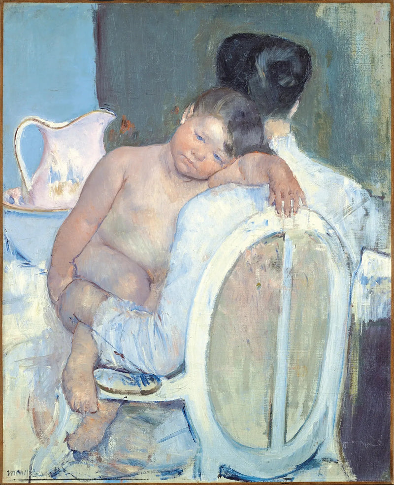 Woman Sitting with a Child in Her Arms - Mary Cassatt