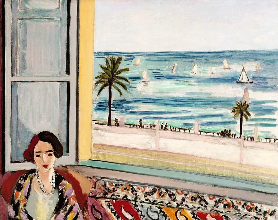 Woman Sitting, Back to the Open Window - Henri Matisse