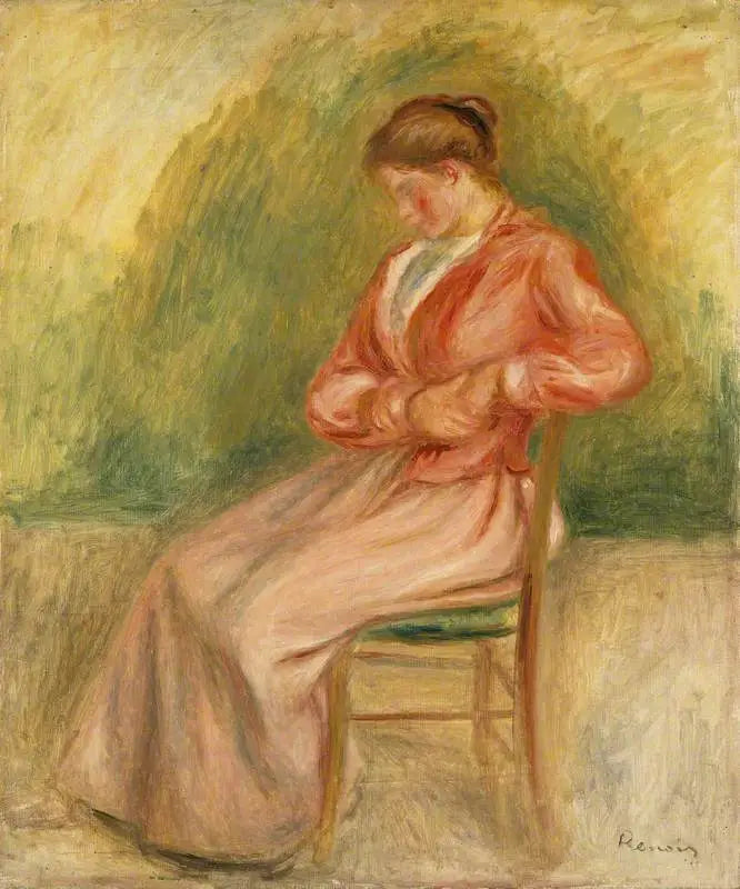 Woman Sitting - Pierre-Auguste Renoir