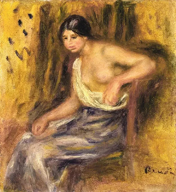Woman Sitting - Pierre-Auguste Renoir