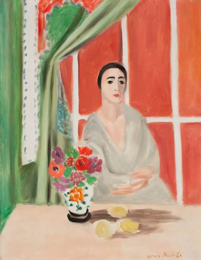 Woman with Bouquet - Henri Matisse