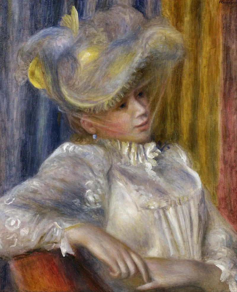 Woman with a Hat - Pierre-Auguste Renoir