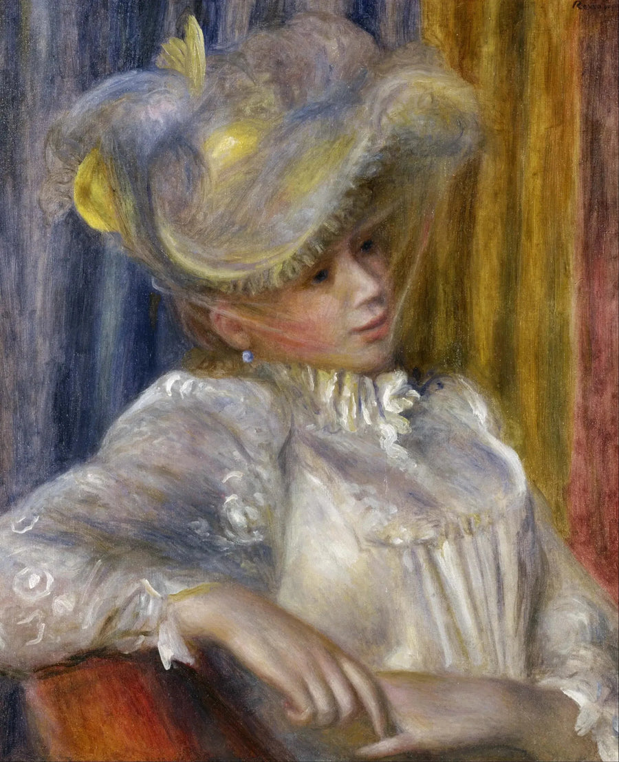 Woman with a Hat - Pierre-Auguste Renoir