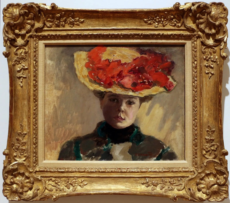 Woman with a Red Hat - Pierre Bonnard