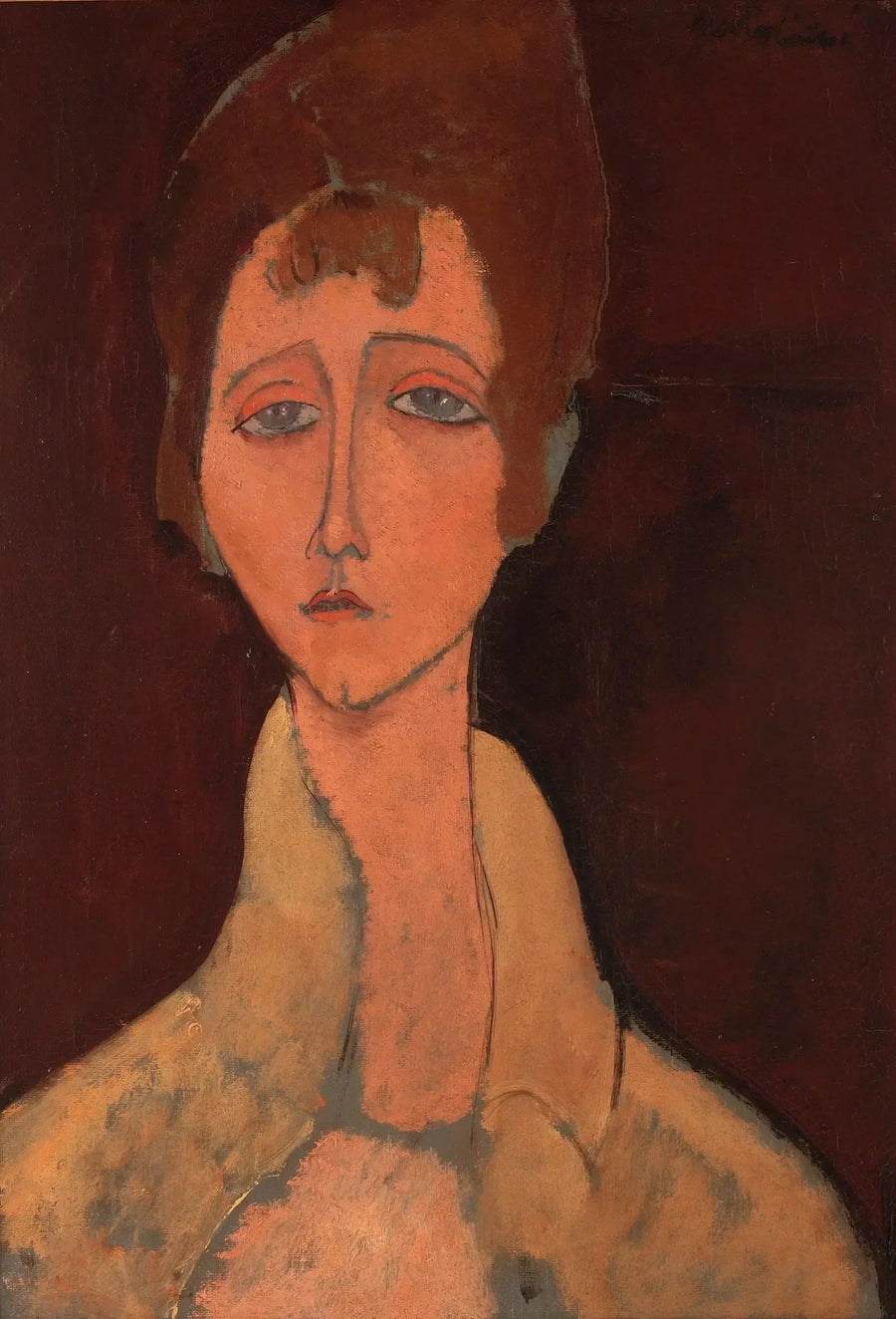 Woman in a White Bodice - Amedeo Modigliani