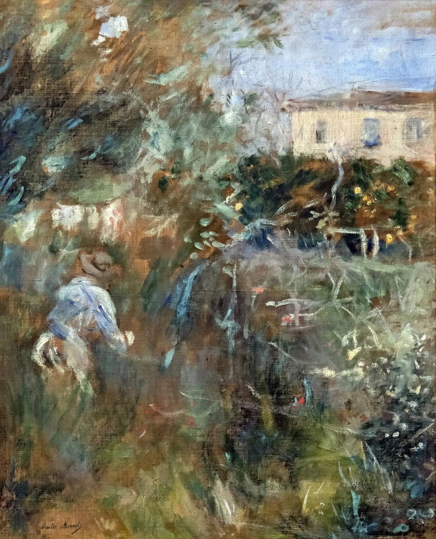 Woman in the Garden (Villa Arnulphi in Nice) - Berthe Morisot