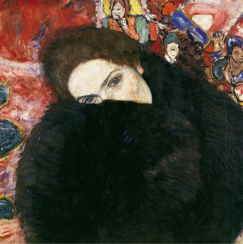 Woman with Muff - Gustav Klimt