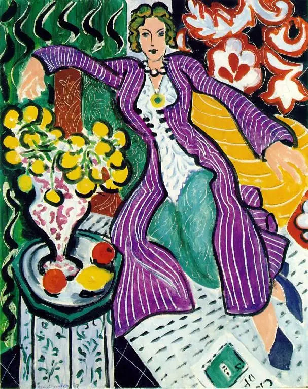 Woman in a Purple Coat - Henri Matisse