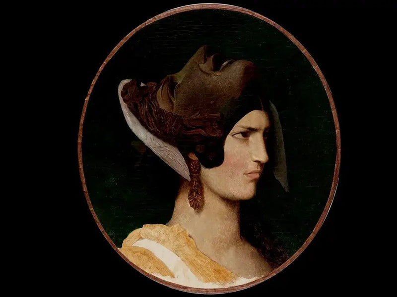 Woman with an Antique Mask - Jean-Léon Gérôme