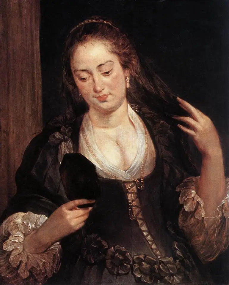 Woman at the Mirror - Peter Paul Rubens