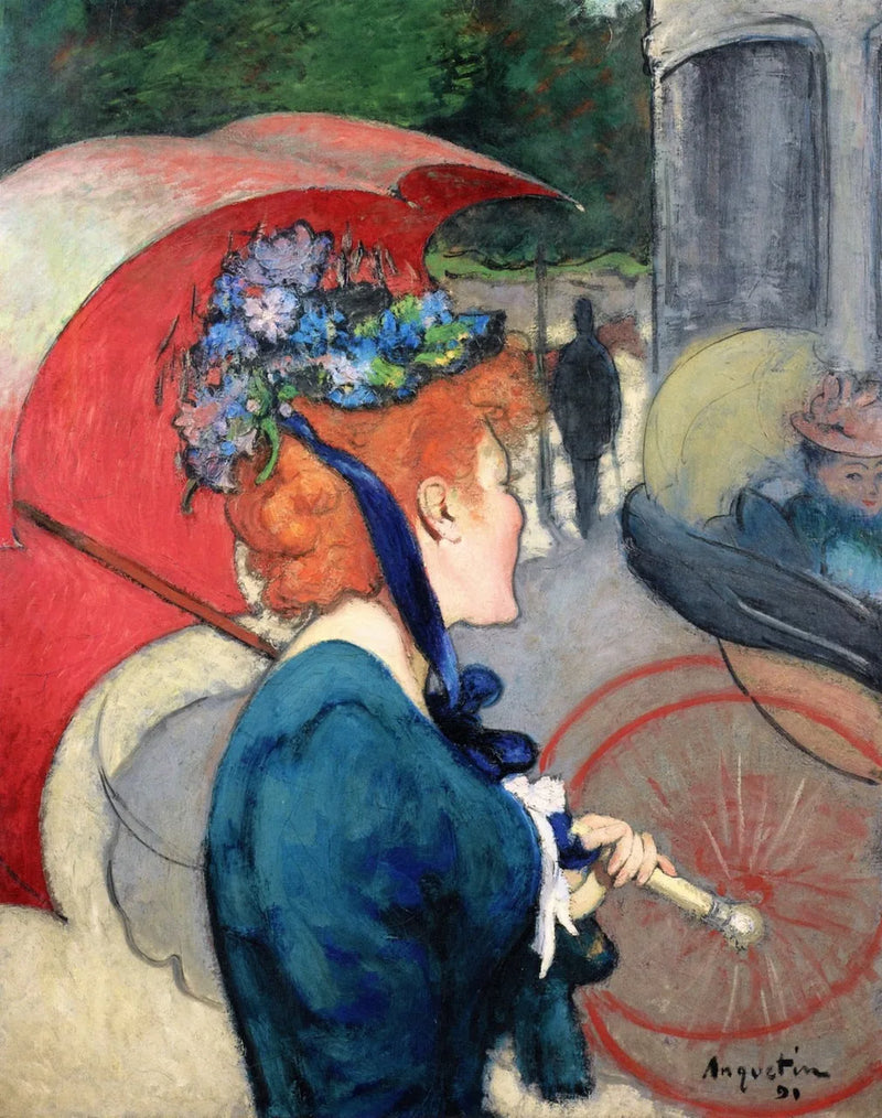 Woman with an Umbrella - Louis Anquetin