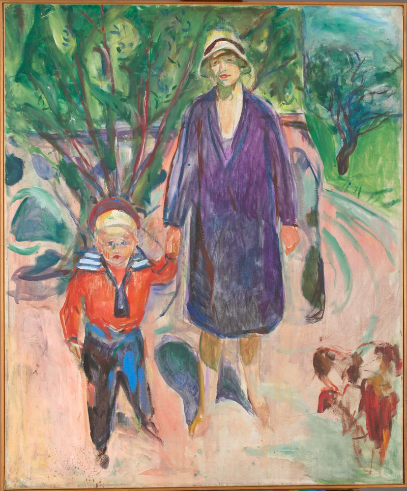 Woman with Little Boy - Edvard Munch