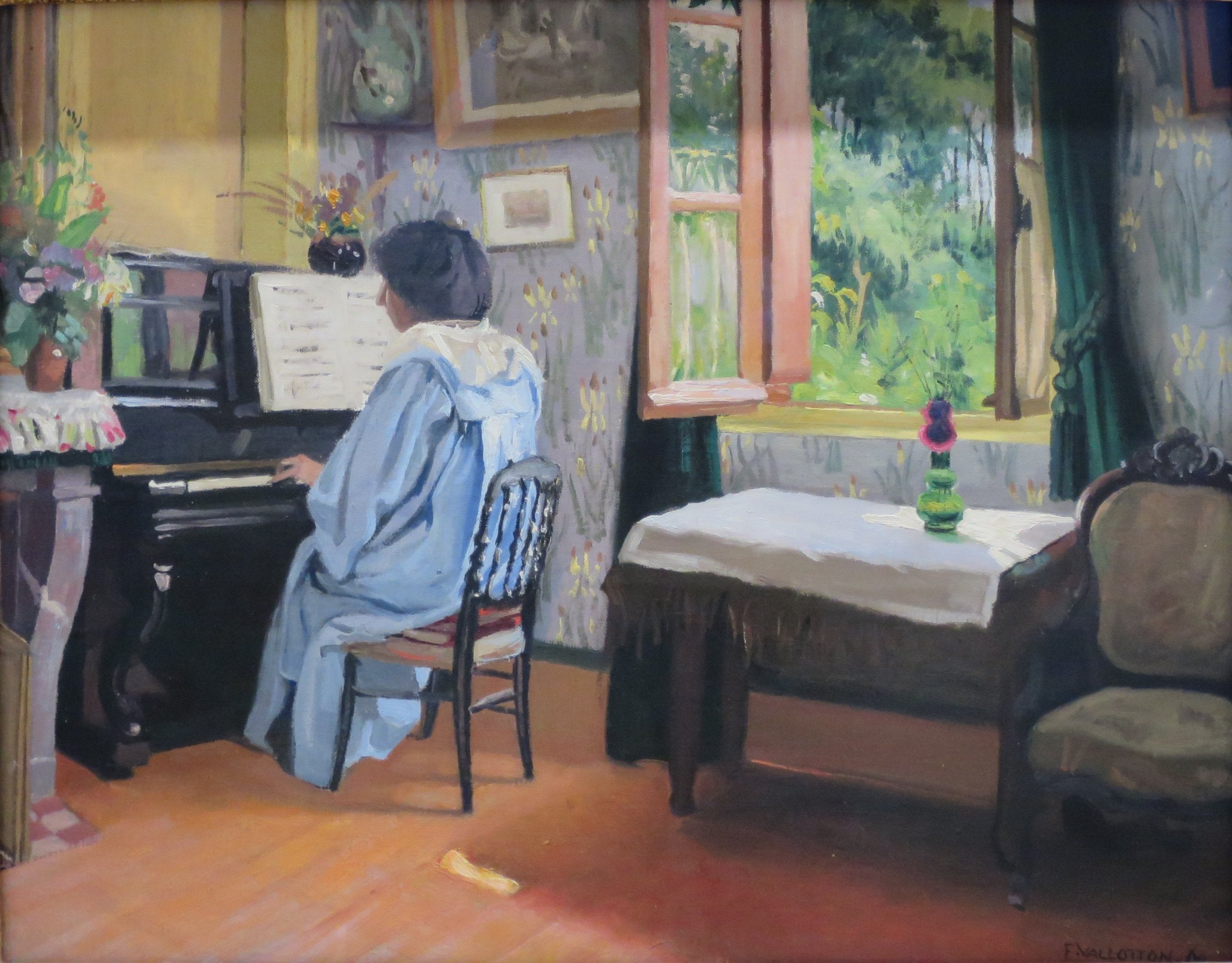 Woman at the Piano - Félix Vallotton