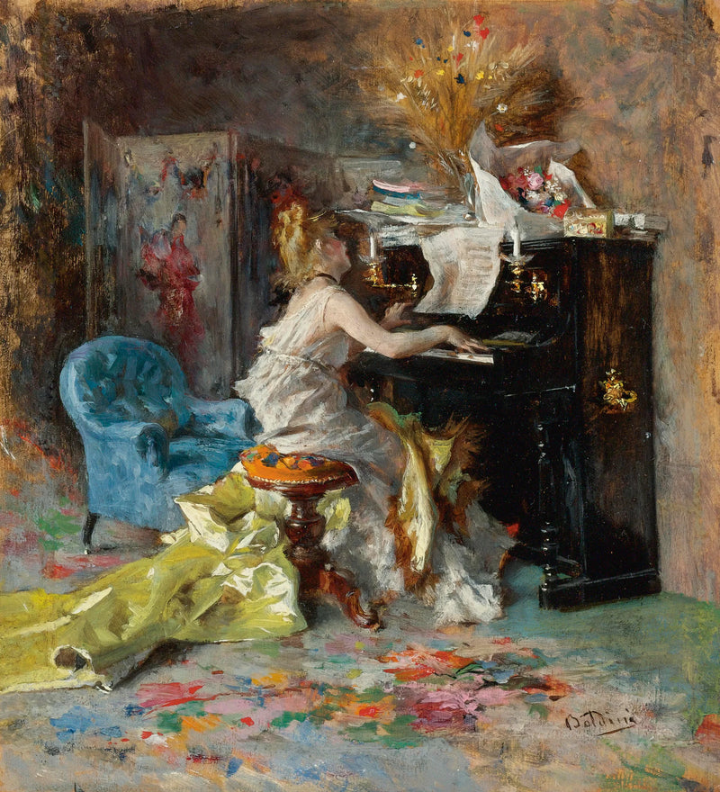 Woman at the Piano - Giovanni Boldini